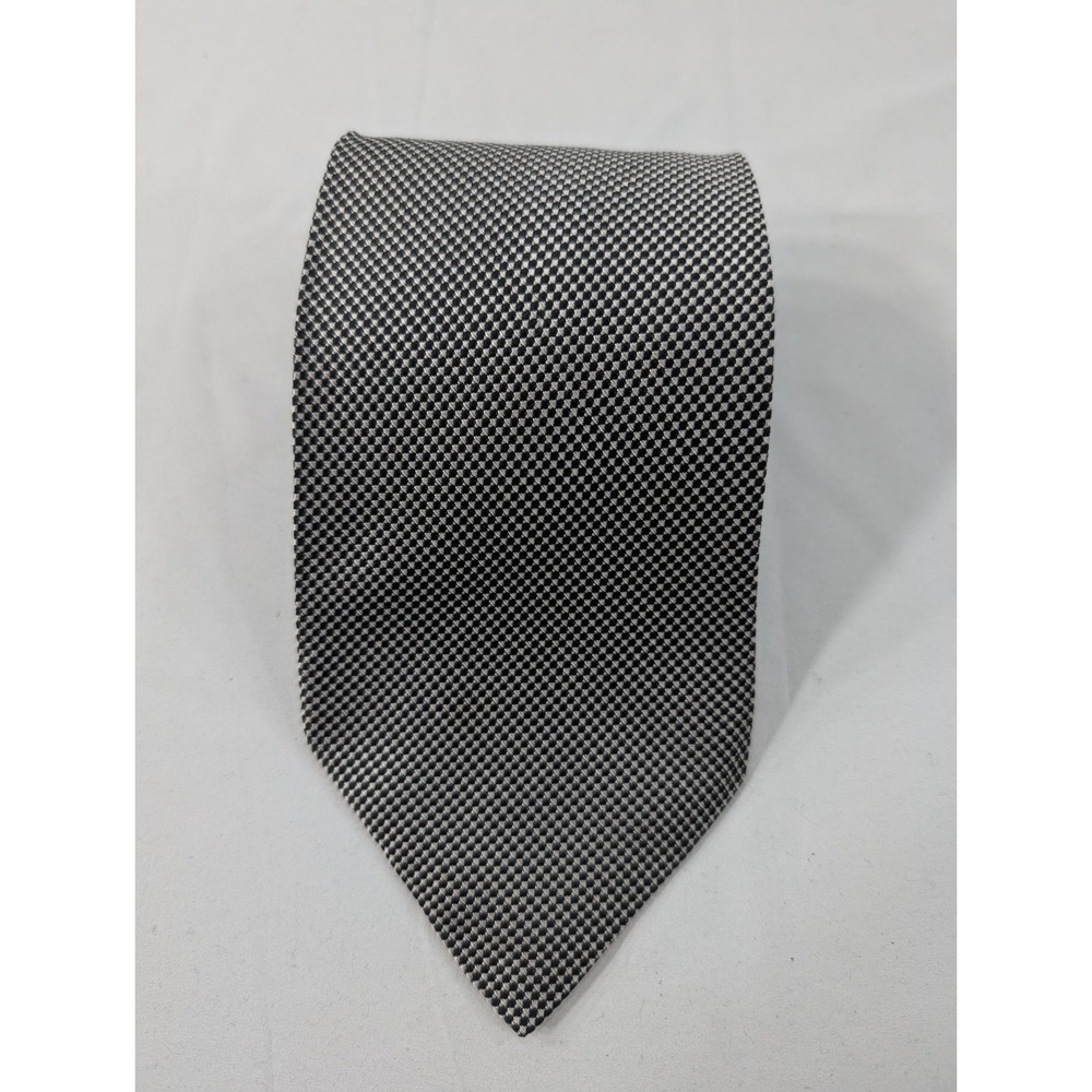 Vintage Polo Ralph Lauren‎ Tie Mens Metallic Geometric Foulard Silk